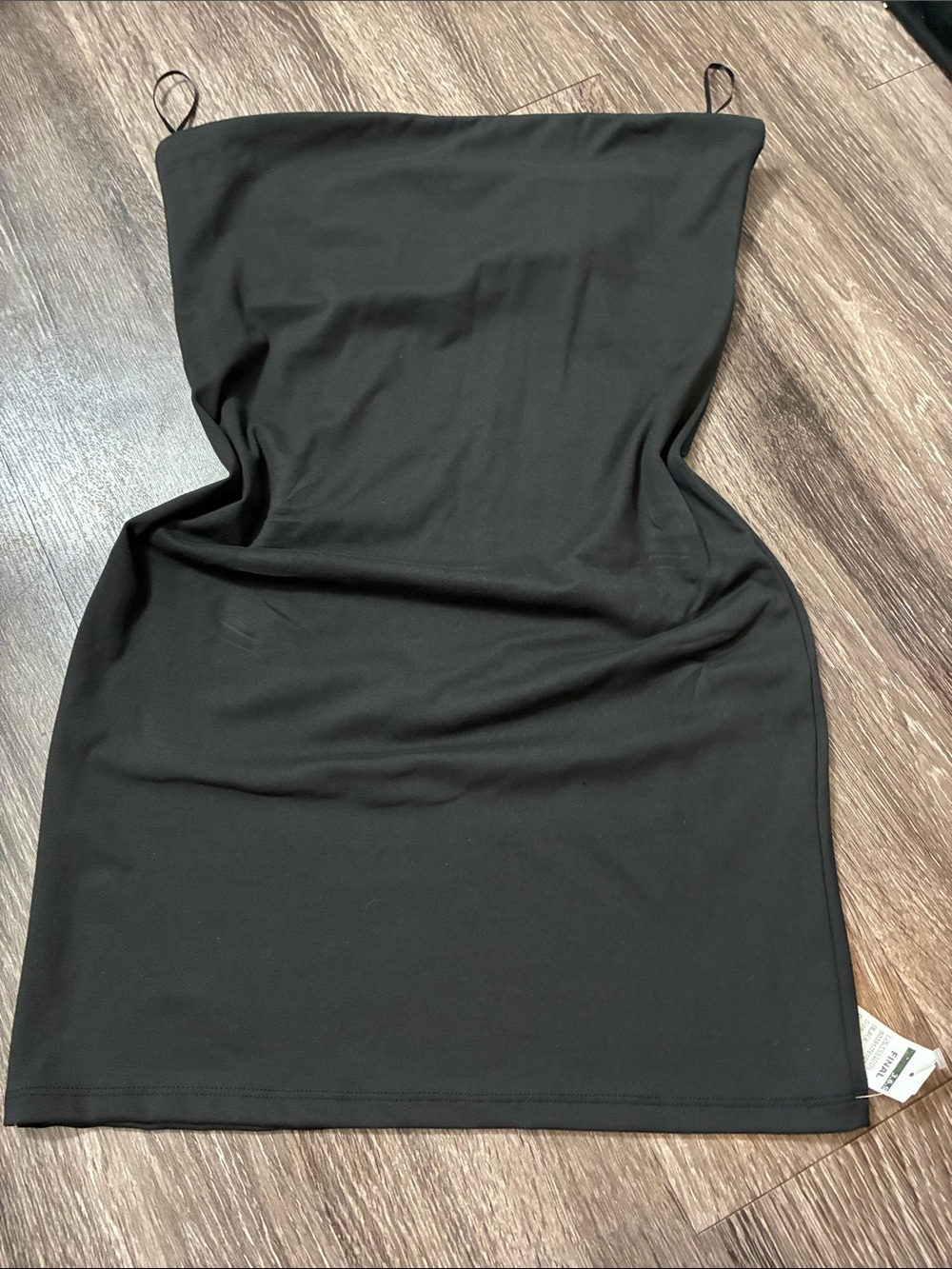 Classic Black Strapless Bodycon Dress